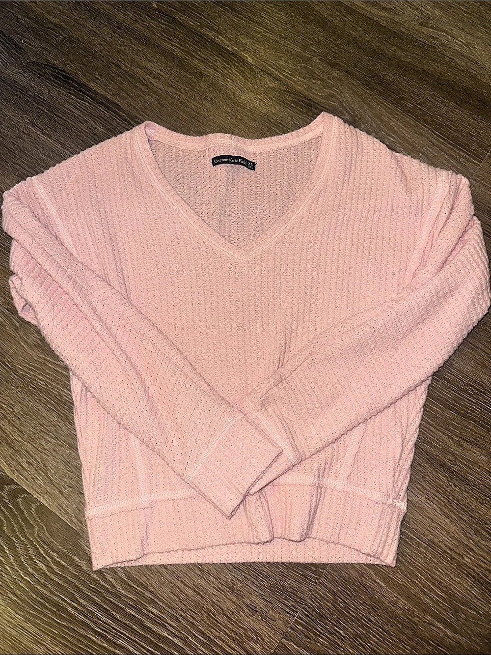 Abercrombie & Fitch Pink V-Neck Sweater Size XS
